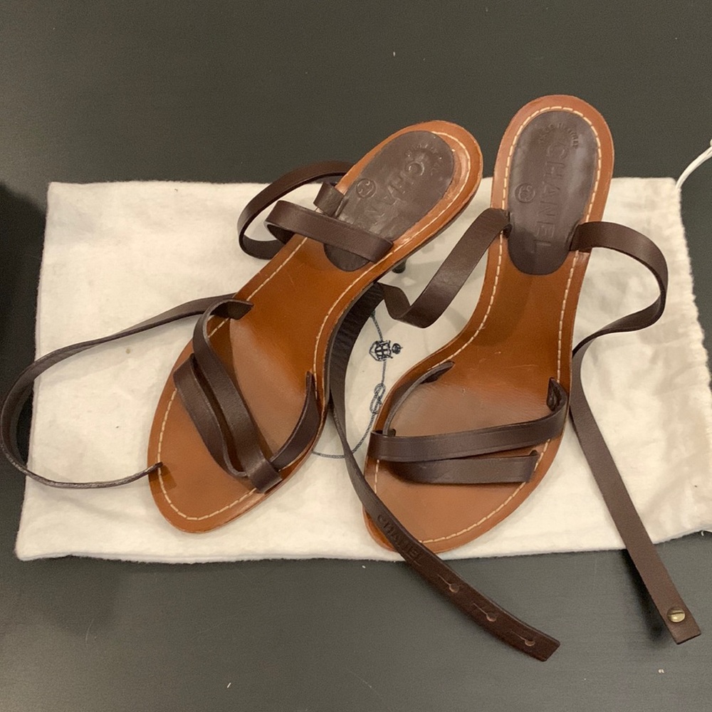 Chanel heeled sandals